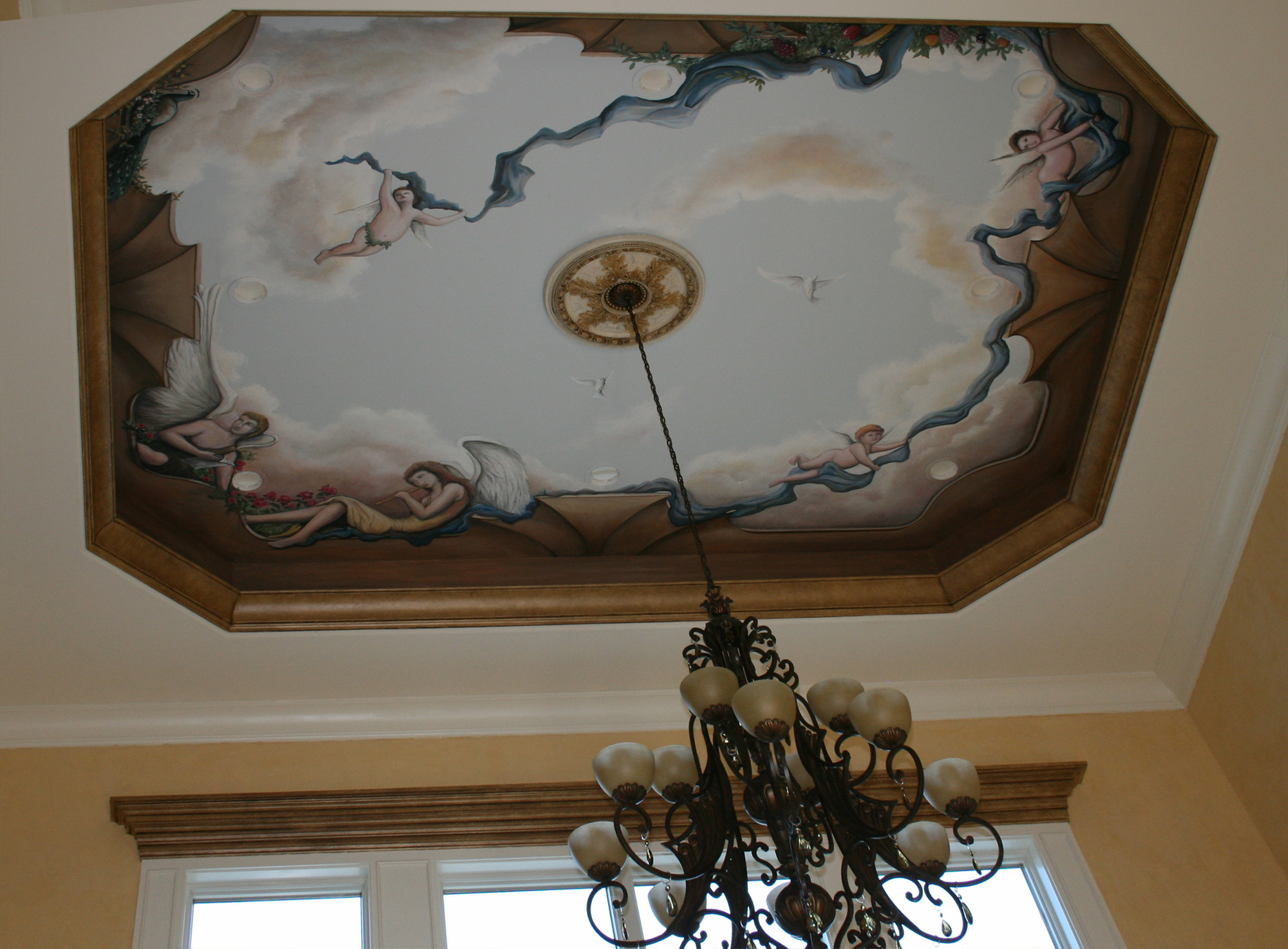 Angels Song Trompe L'oeil Mural